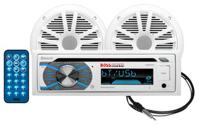 BOSS Audio Systems MCK508WB.6 marine Bluetooth stereo with weatherproof design for boats.