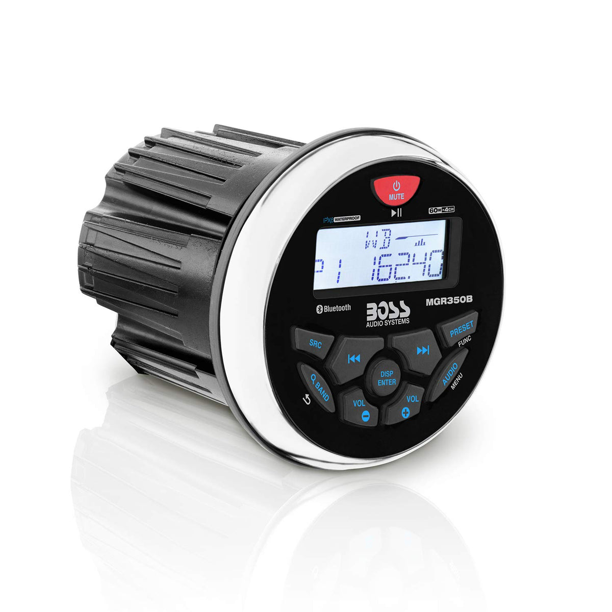 BOSS Audio Systems MGR350B dashboard mount for easy on-the-go marine control.