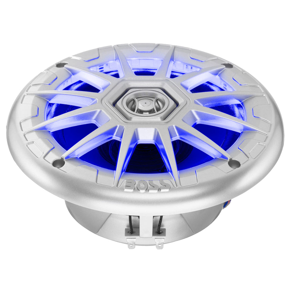 BOSS Audio Systems MRGB65S 6.5-inch marine speaker front view for clear onboard sound
