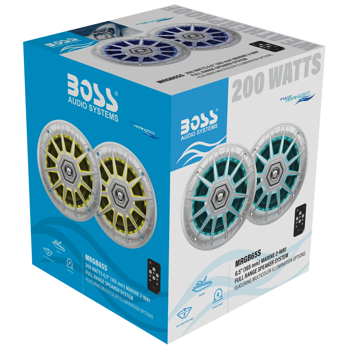 BOSS Audio Systems MRGB65S 2.6 inch mounting depth fits tight installs
