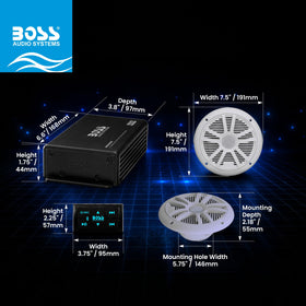 Boss Audio weatherproof connectors protect against moisture and corrosion
