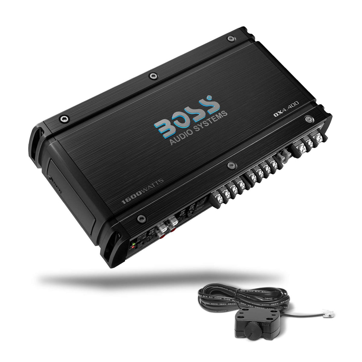 BOSS Audio OX4.400 front panel for quick access to power and gains on the road
