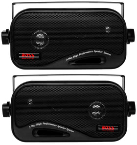 BOSS Audio Systems AVA6200 front view showing enclosure and grille, clear stereo benefit
