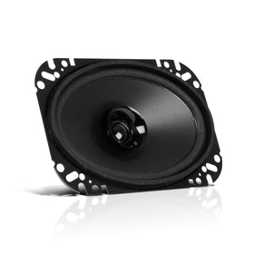 BOSS Audio Systems front view of BRS46 speaker showing mounting holes and grille, easy replacement