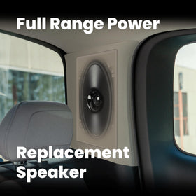 BOSS Audio Systems installed in car door demonstrating clean fit and improved sound
