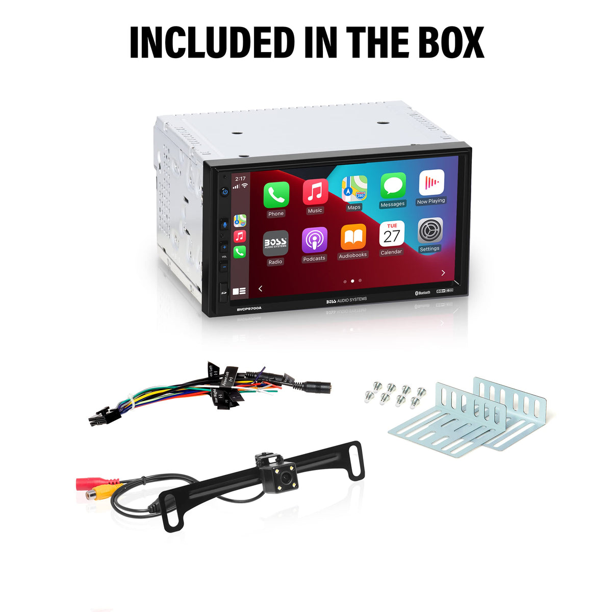 BOSS BVCP9700A-C seven-inch touchscreen serving as a media hub