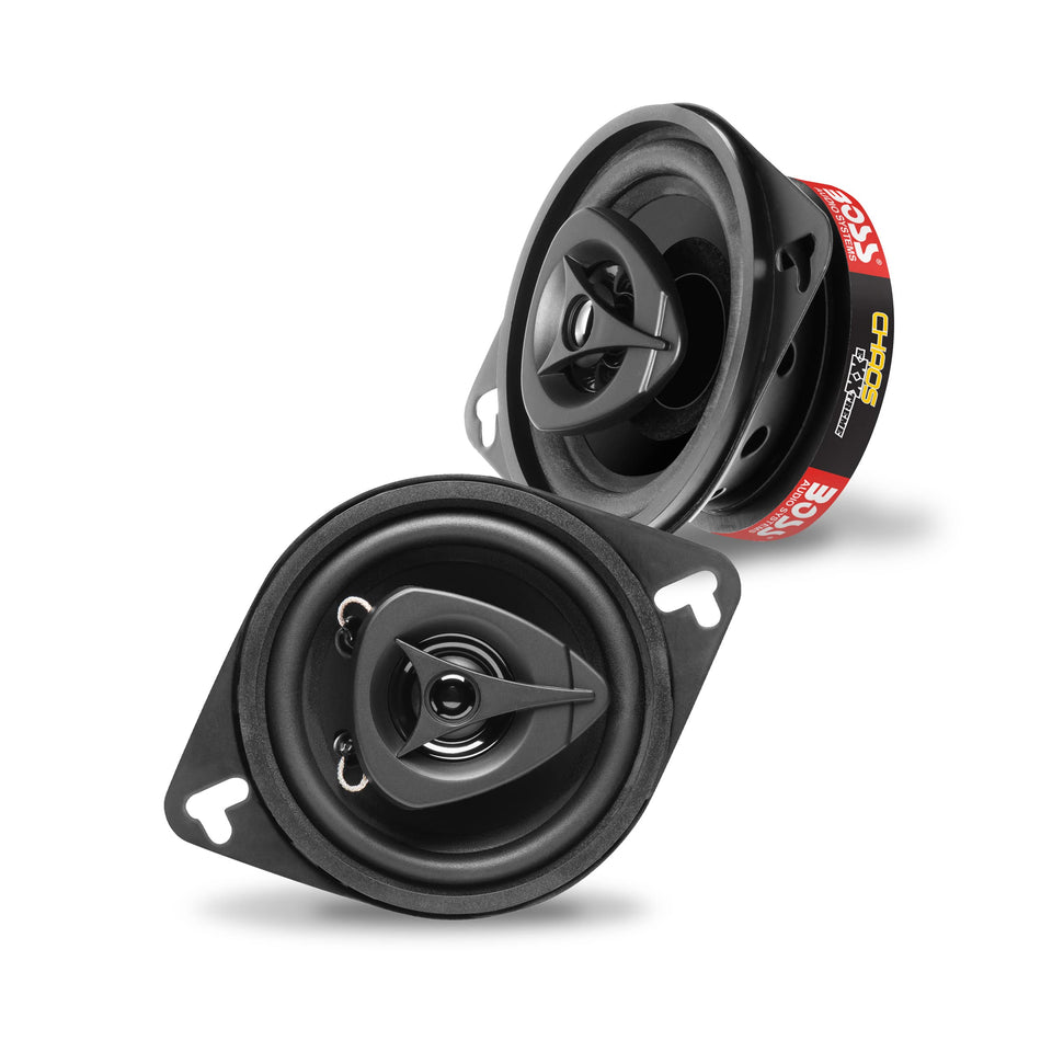 BOSS CH3220B front view showing grille and compact design for clear audio
