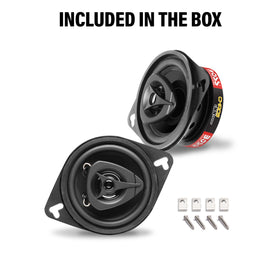 BOSS CH3220B backside label and basket showing specs and mounting details