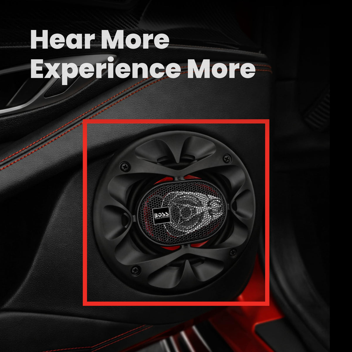 BOSS Audio Systems mounting depth comparison showing shallow 1.7-inch fit for tight spaces