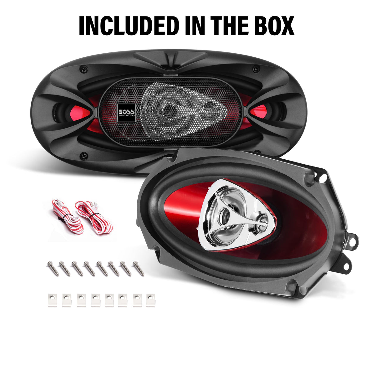 BOSS Audio Systems product packaging and label with warranty information for buyer confidence