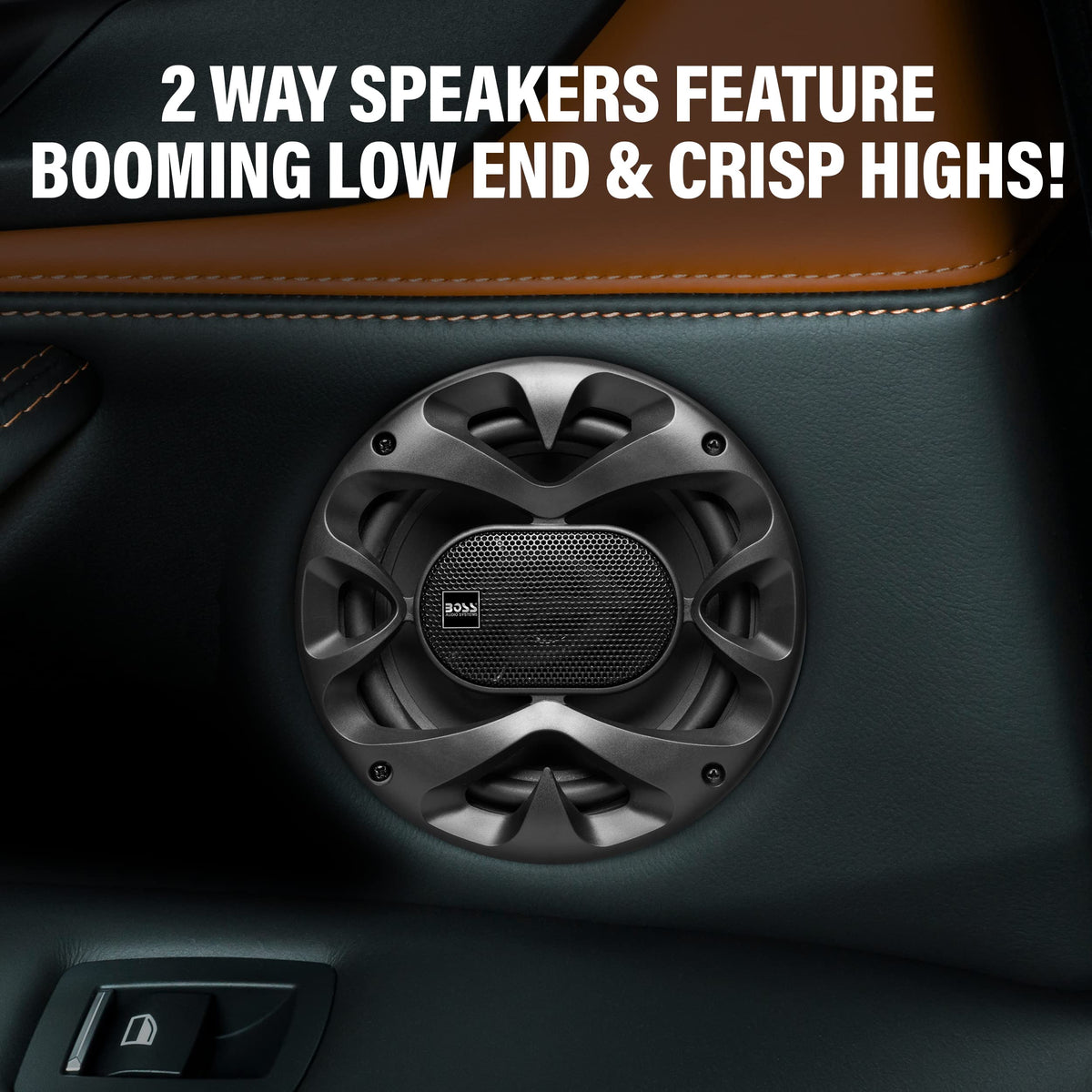 BOSS Audio Systems side profile showing 2.1-inch depth for easy fit