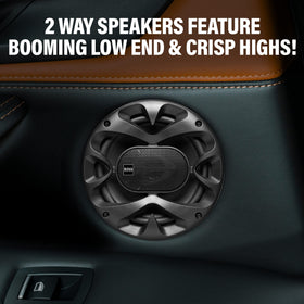 BOSS Audio Systems side profile showing 2.1-inch depth for easy fit