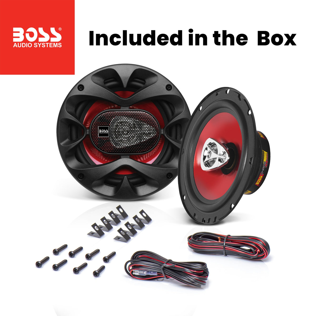 BOSS CH6530 packaging and label showing model and 3-year warranty