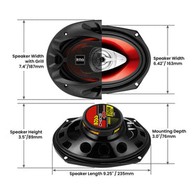 BOSS Audio Systems installed in car door demonstrating easy fit and enhanced soundstage