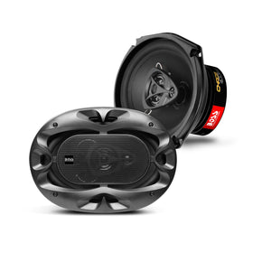 BOSS Audio Systems front view showing speaker grille and fit, clear upgrade benefit