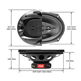 BOSS CH6940B mounted in car door demonstrating fit and upgraded audio clarity