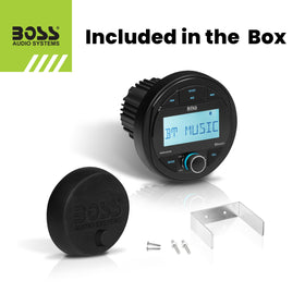 Compact BOSS MGR300B fits tight marine dashboards with ease.