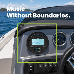 IPX5 weatherproof BOSS MGR300B housing protects against splashes and dust.