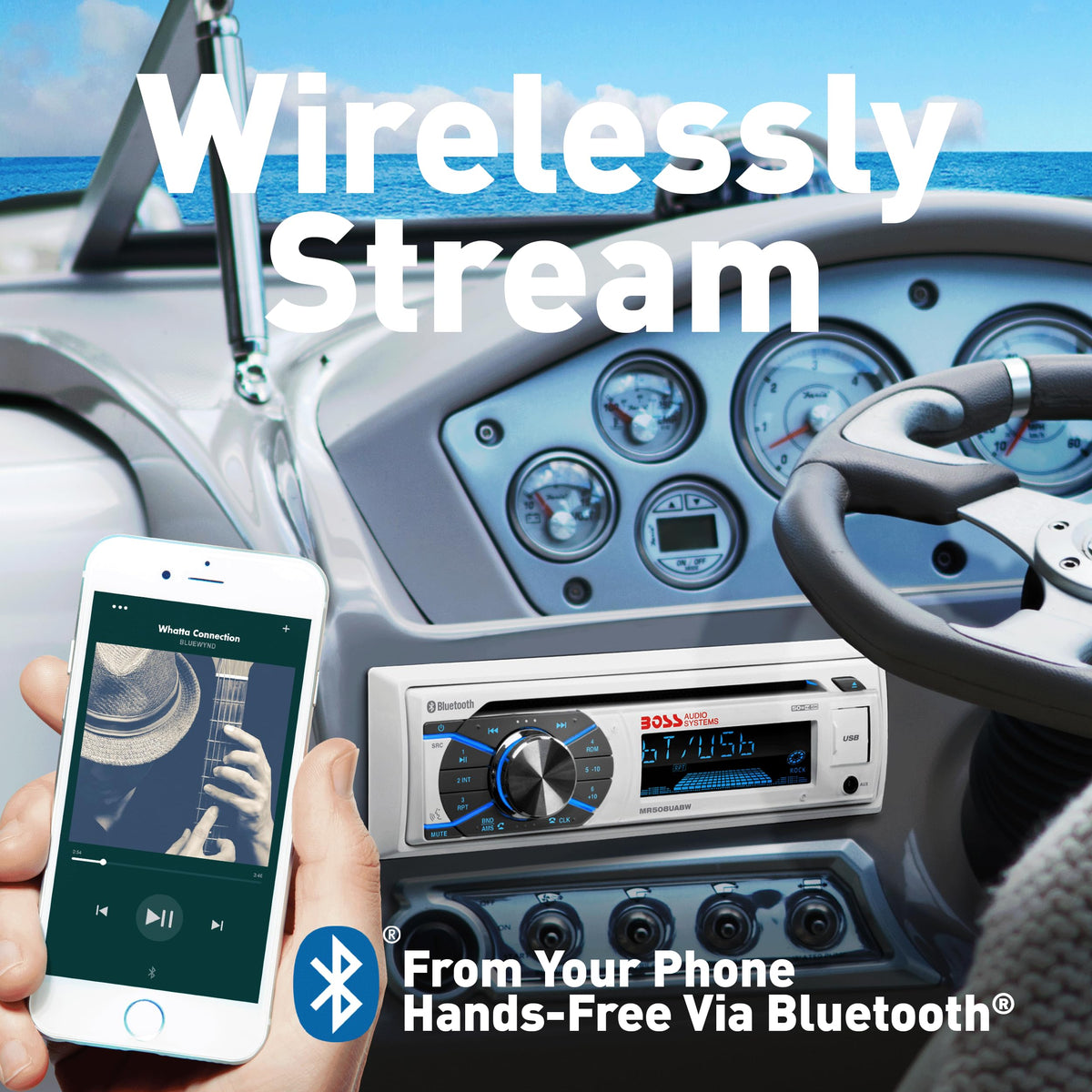 BOSS Audio Systems wireless remote and compact controls offering convenient operation