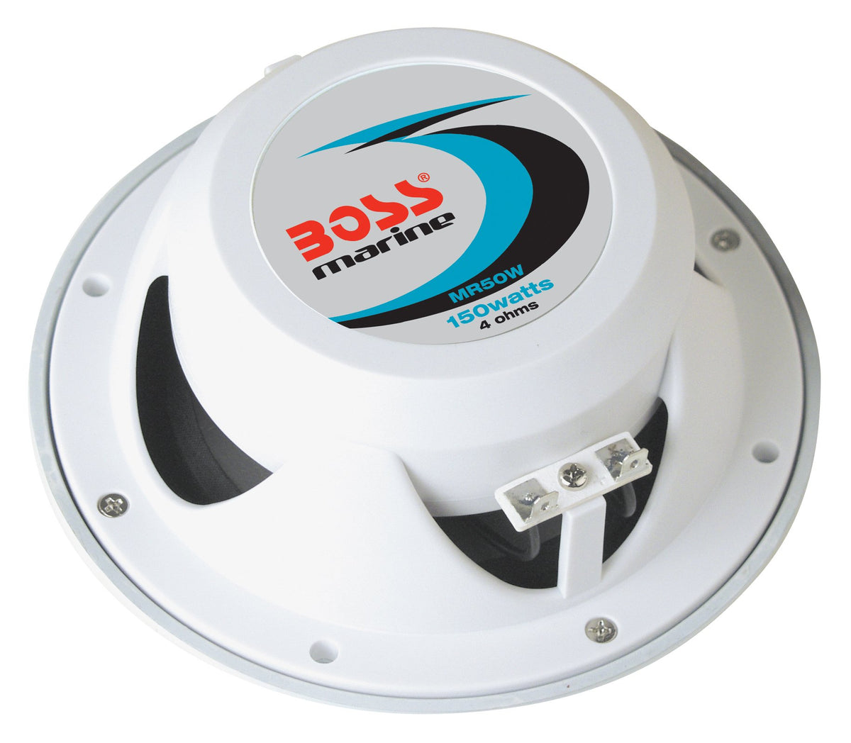 BOSS Audio Systems MR50W side profile illustrating shallow 2.2-inch mounting depth advantage