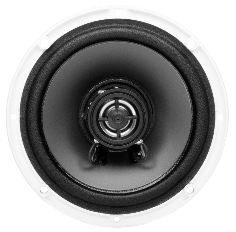BOSS Audio Systems MR50W size comparison in hand showing compact footprint for tight spaces