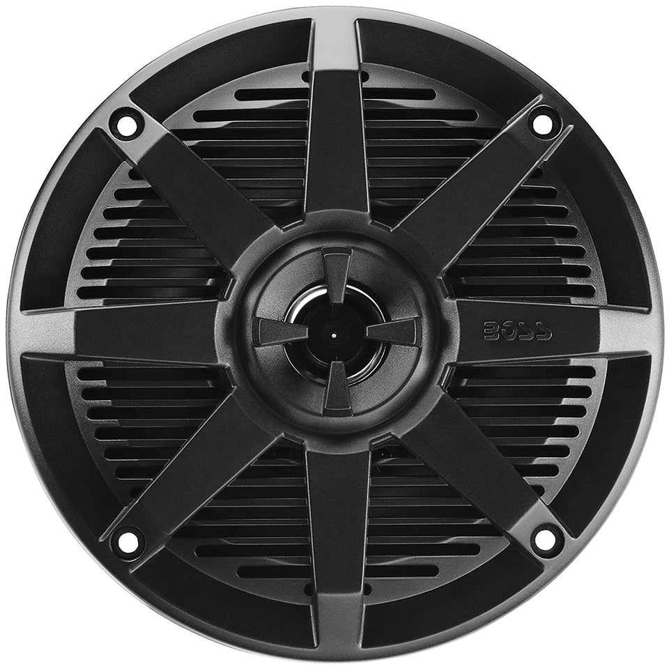 BOSS Audio Systems MR52B front view showing grille and mount for easy installation