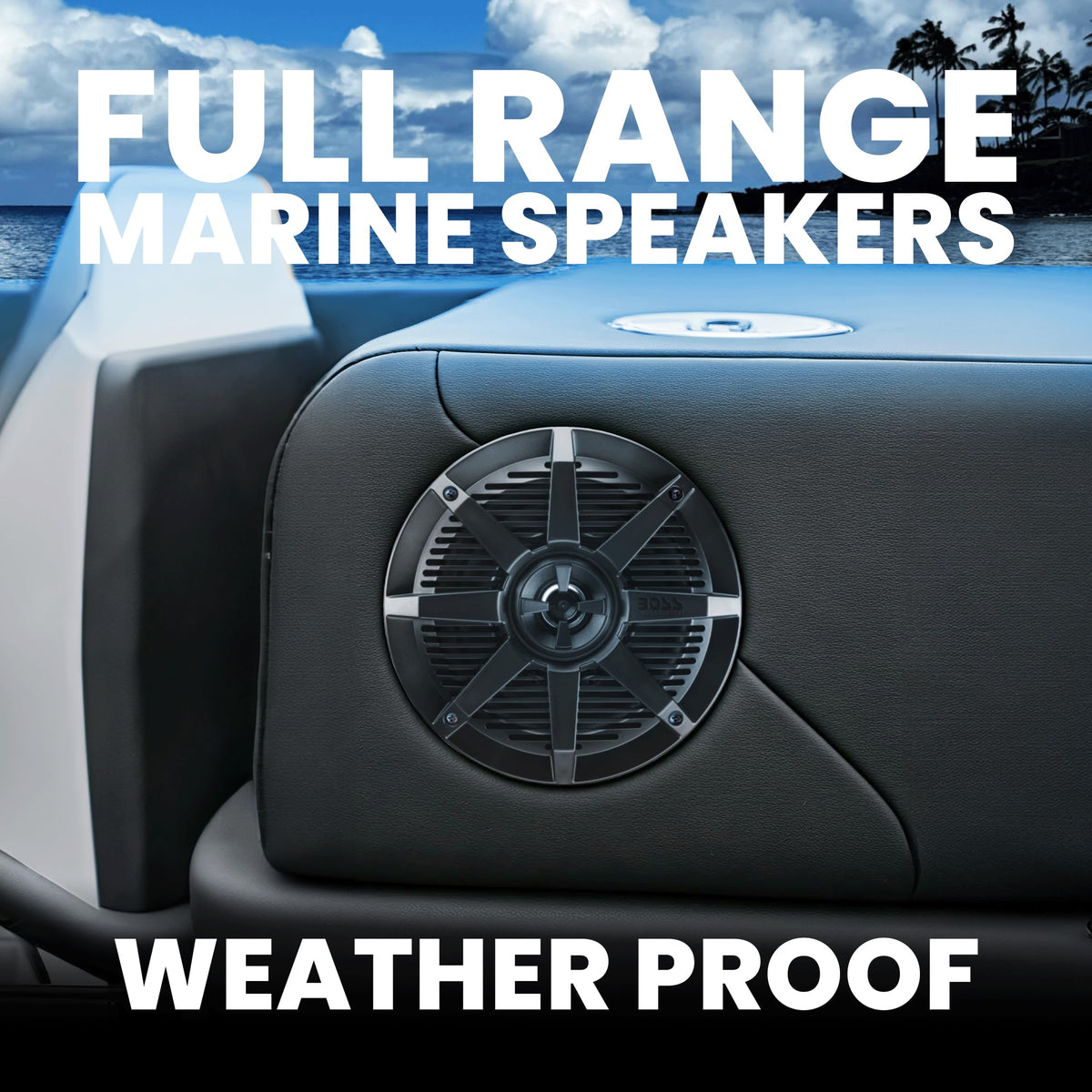 BOSS Audio Systems MR62B polypropylene woofer close-up for durable bass