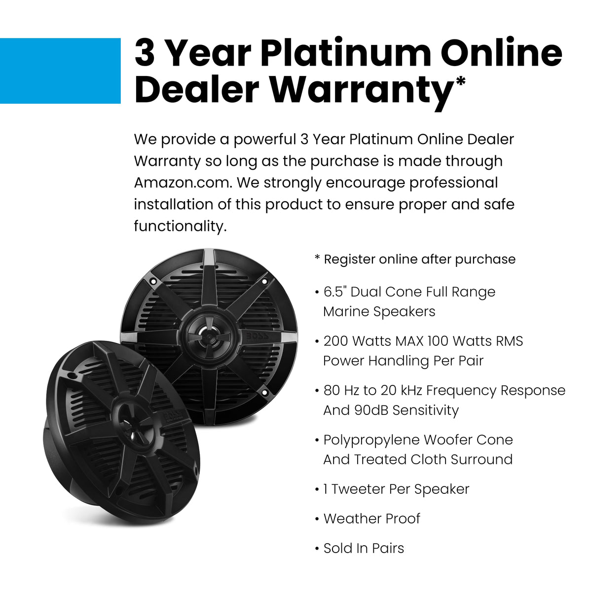 BOSS Audio Systems MR62B installed on boat deck demonstrating weatherproof use