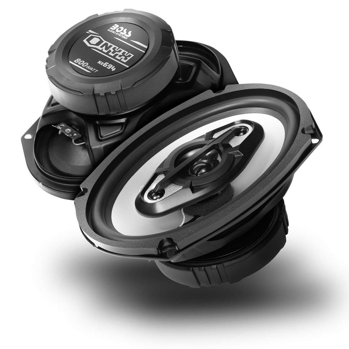 BOSS Audio Systems front view showing speaker face and grille for clear presentation