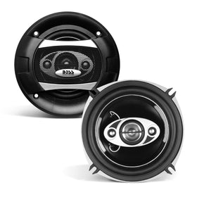 BOSS Audio Systems front view of speaker pair shows clean grille and full-range benefit