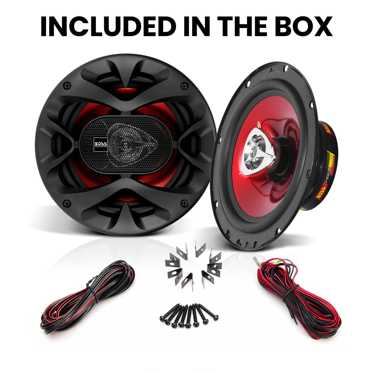 BOSS Audio Systems size comparison with ruler showing mounting depth and fit
