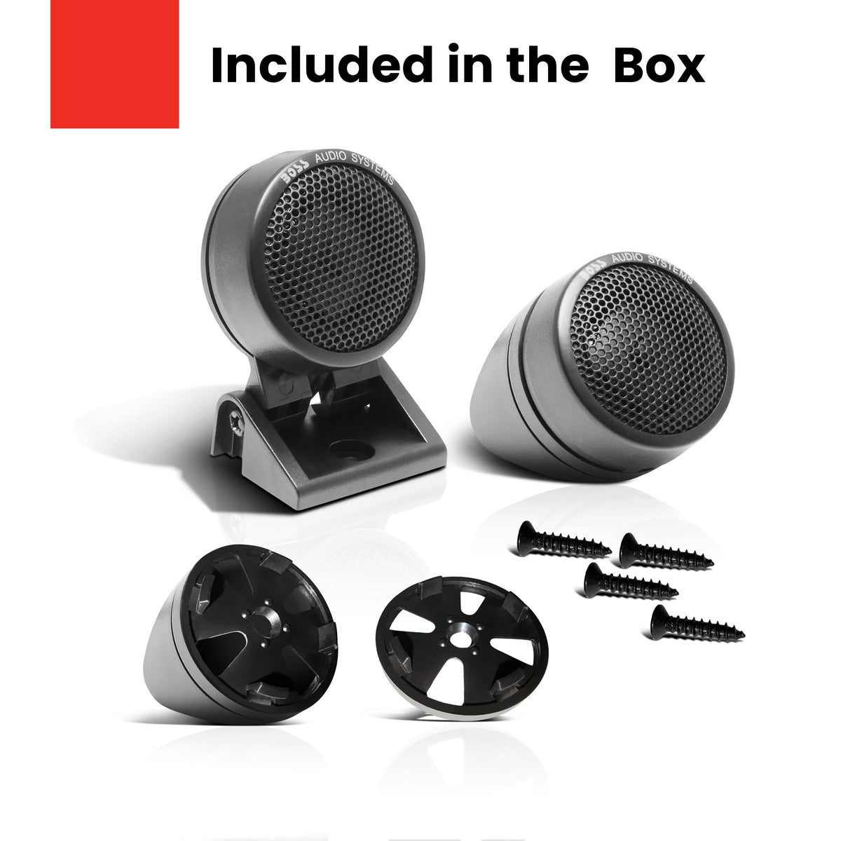 BOSS Audio Systems packaging and label with warranty details for purchase confidence