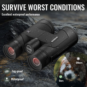 Tripod adapter included for BOSSDUN binoculars enables stable viewing.