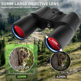 BOSSDUN 16x50 binoculars night vision-capable for dim-light wildlife watching.