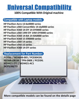 bossfulton battery installed in HP Pavilion x360 demonstrating quick replacement benefit