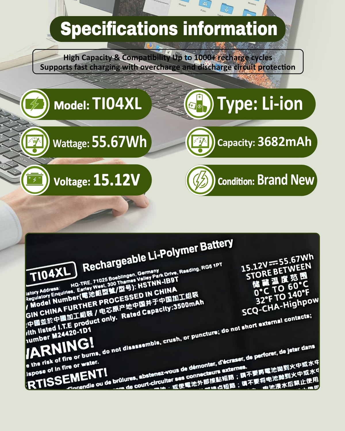 bossfulton TI04XL connector detail ensuring correct contact and reliable power