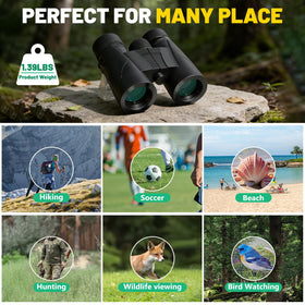 BOSTRON 8x32 binoculars rugged rubber armor for outdoor use