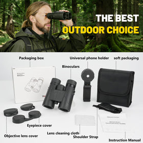 BOSTRON 8x32 binoculars ideal for travel and cruises
