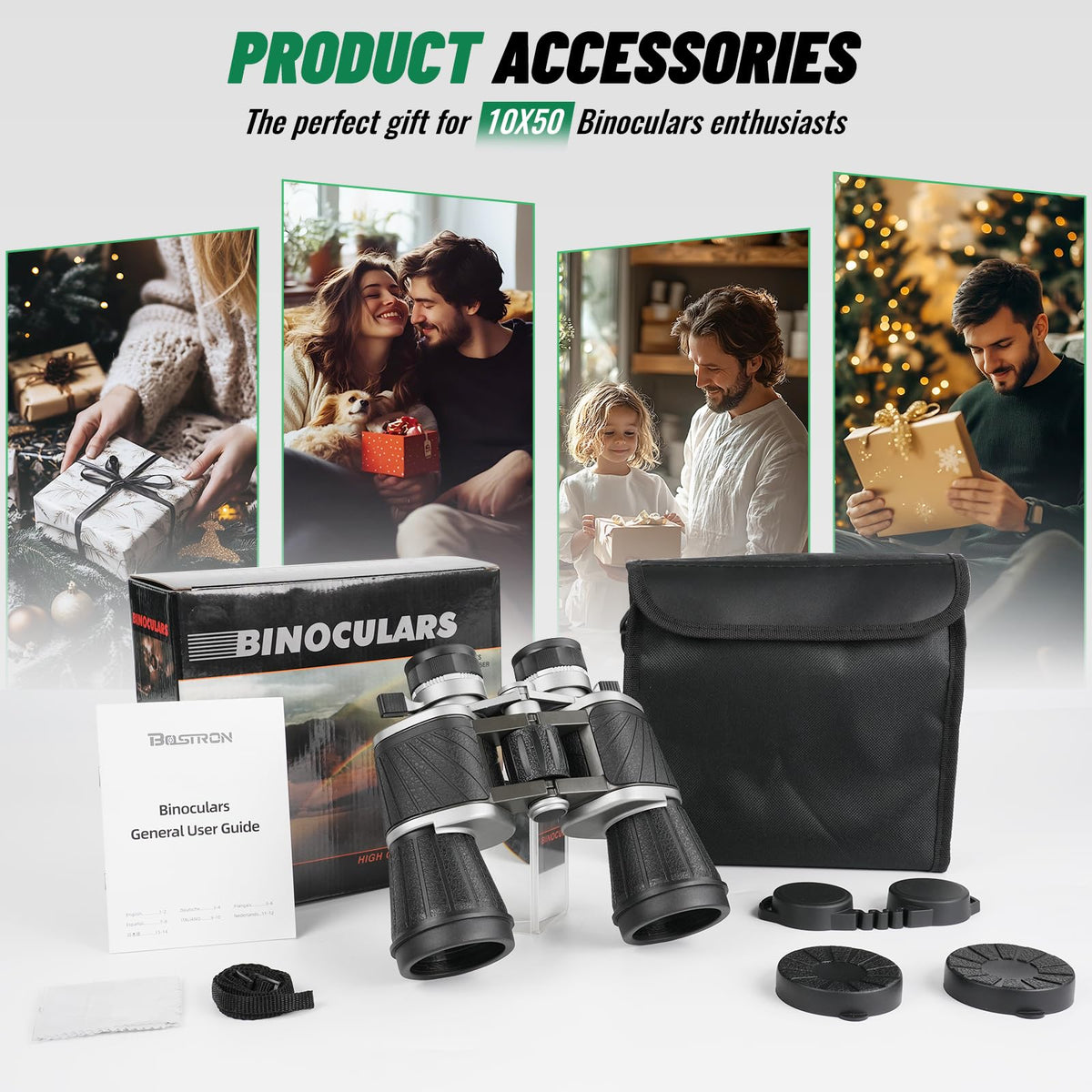 BOSTRON carrying case and strap illustrating protective storage convenience