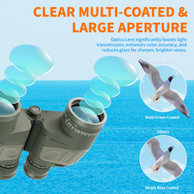 BOSTRON BAK4 prism with FMC coating delivers bright, color-accurate viewing.