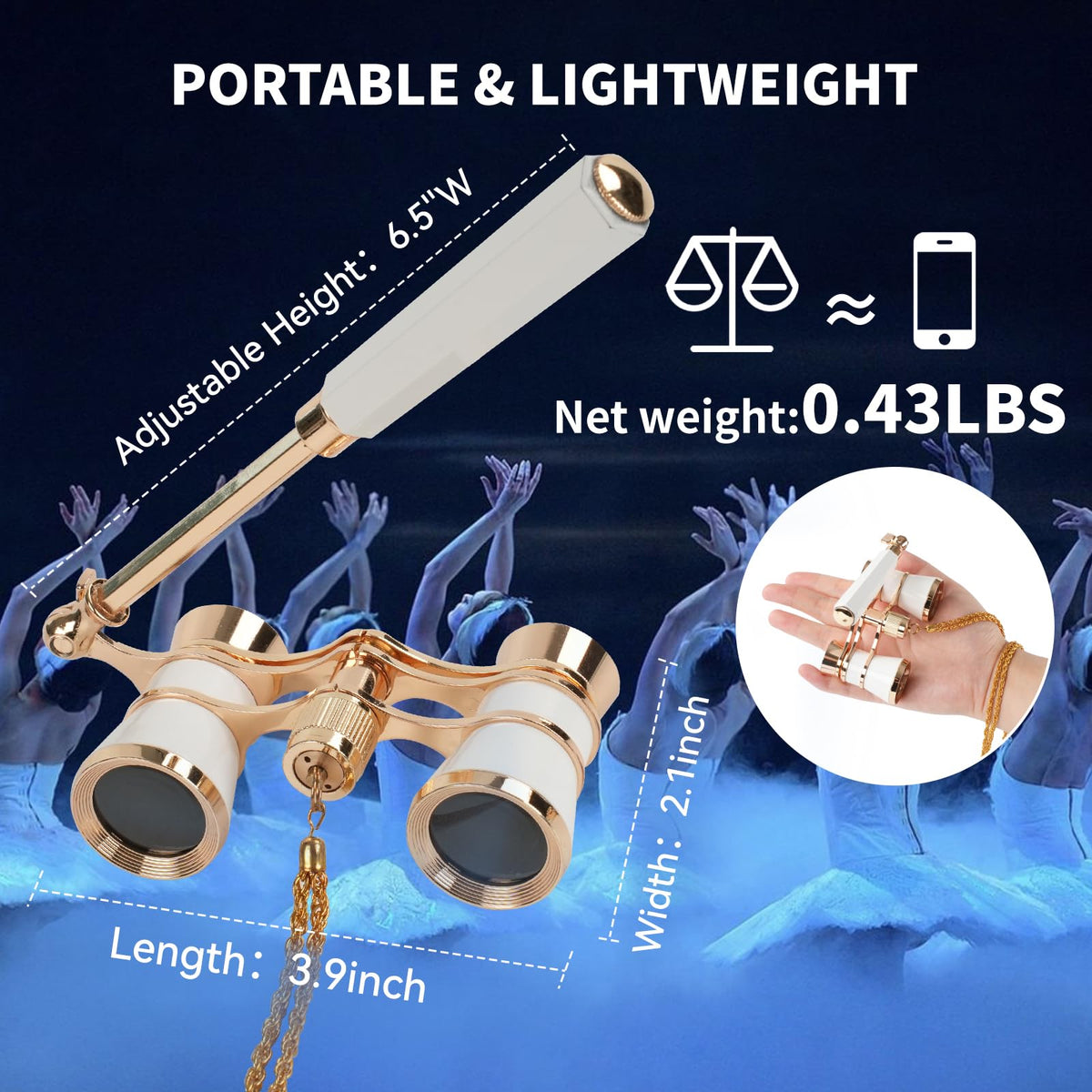 BOSTRON held in hand for size comparison and easy one-handed use benefit