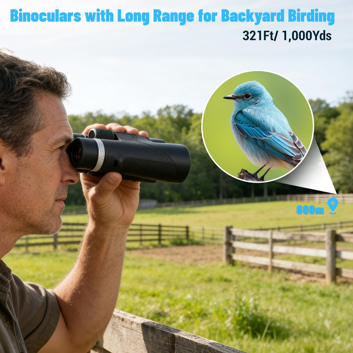 BOSTRON binoculars in use birdwatching for better subject tracking