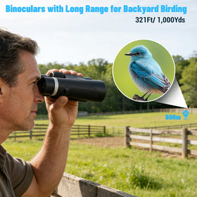 BOSTRON binoculars in use birdwatching for better subject tracking