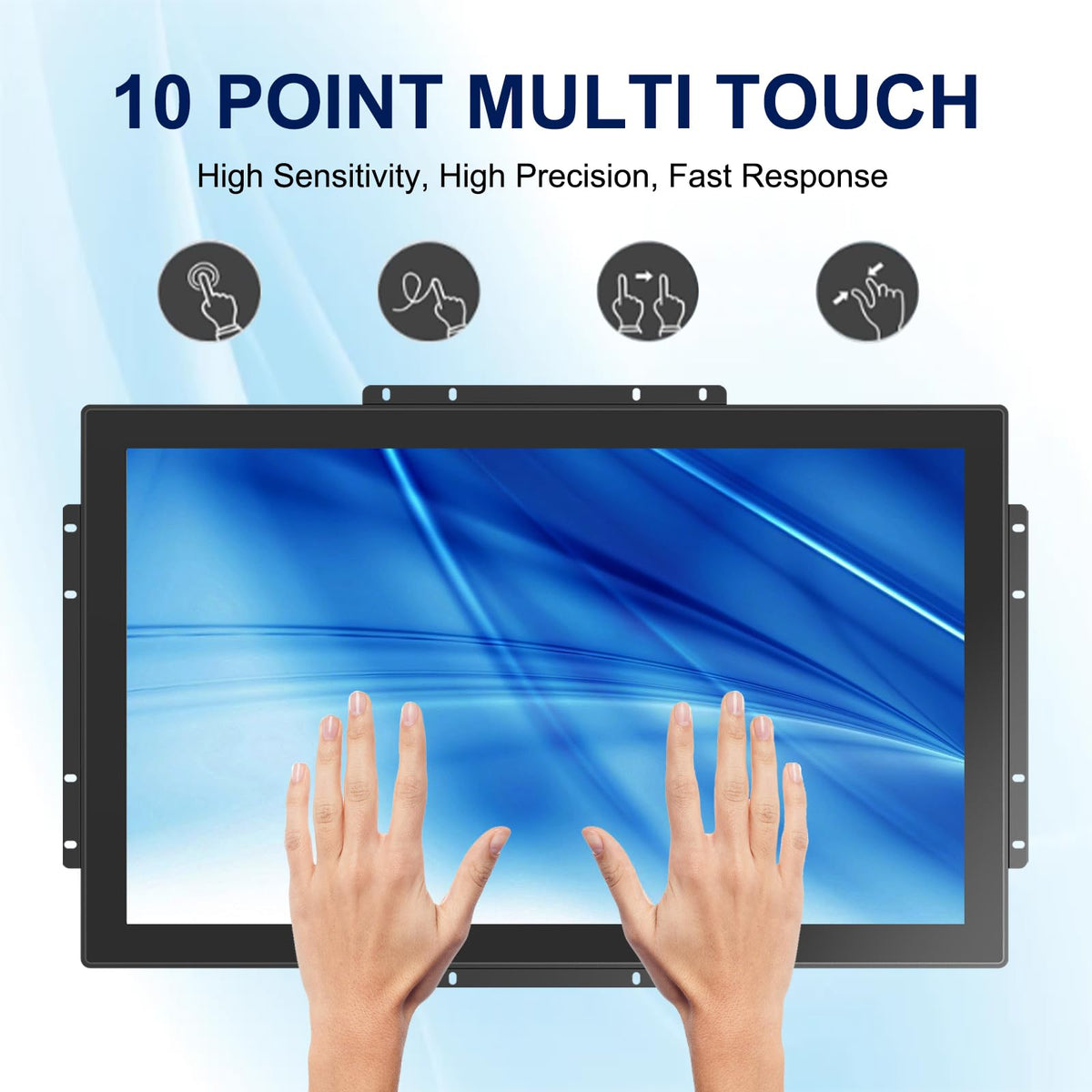 Bosunre 10-point multi-touch display enables precise multi-user input