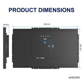 Bosunre open-frame design with VESA mount for versatile installation