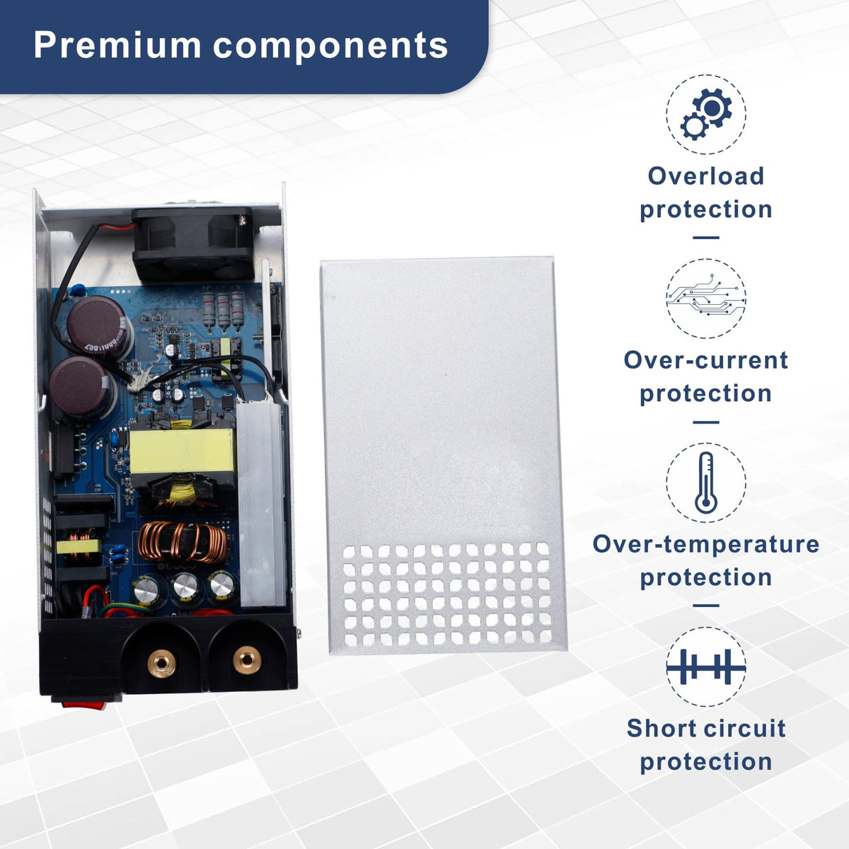 Bosytro 12V power supply heat dissipation design supports stable operation