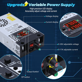 BOSYTRO CV CC indicators help monitor constant voltage and constant current modes.
