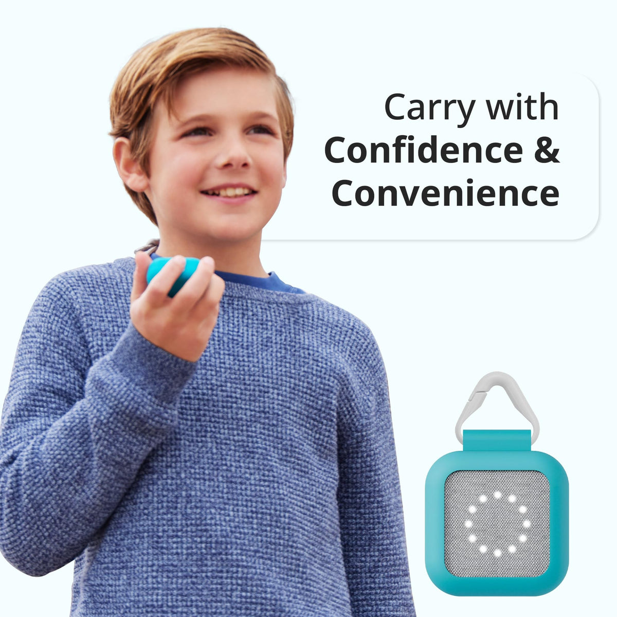 BoT Talk mint silicone cover soft texture for comfortable grip.
