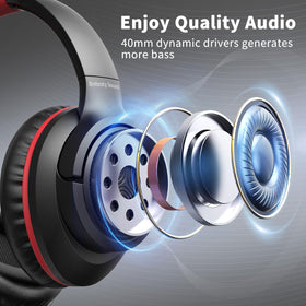 Botesty Sound folded headphones shown in a compact travel setup