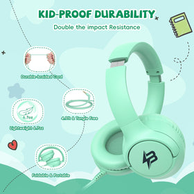 Botesty Sound kids headphones adjustable headband for a secure fit as kids grow
